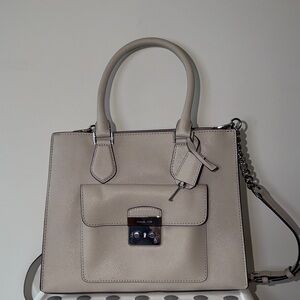 Michael Kors Bridgette Medium Saffiano Leather Satchel Crossbody